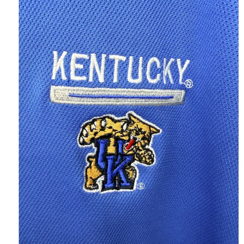 Starter Kentucky Wildcats Polo Shirt Blue Embroidered Logo Mens 3XL Blue
